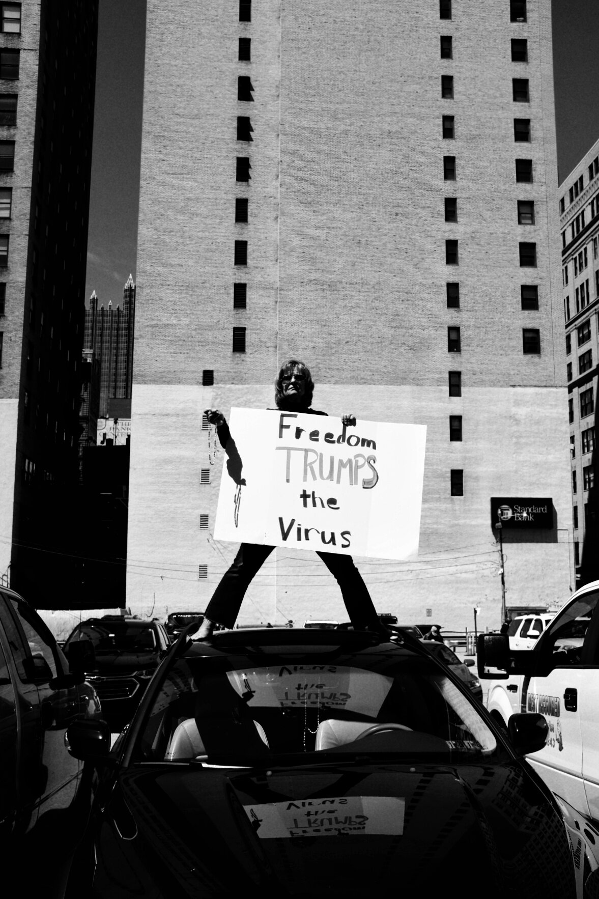 Lockdown Protest, Pittsburgh 2020