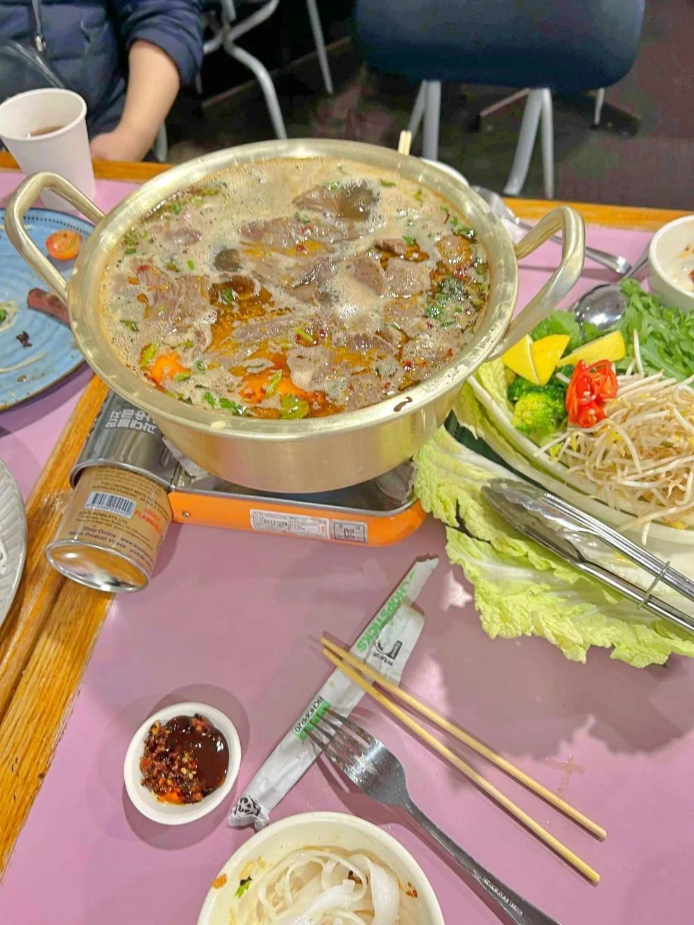 Beef hot pot photo at Le Feu Signature Frankston Restaurant | 100% Gluten-free