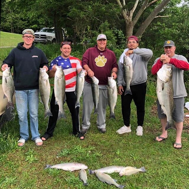 Well the Harmon family just pulled off the BIGGEST catch this weekend! 🐟🐟🐟🐟🐟 And just in time for Memorial Day 🇺🇸🔥🙌🏻 Happy cooking you guys!!! #tanglewoodlodge #beaverlakearkansas #memorialdayweekend #happyfishing