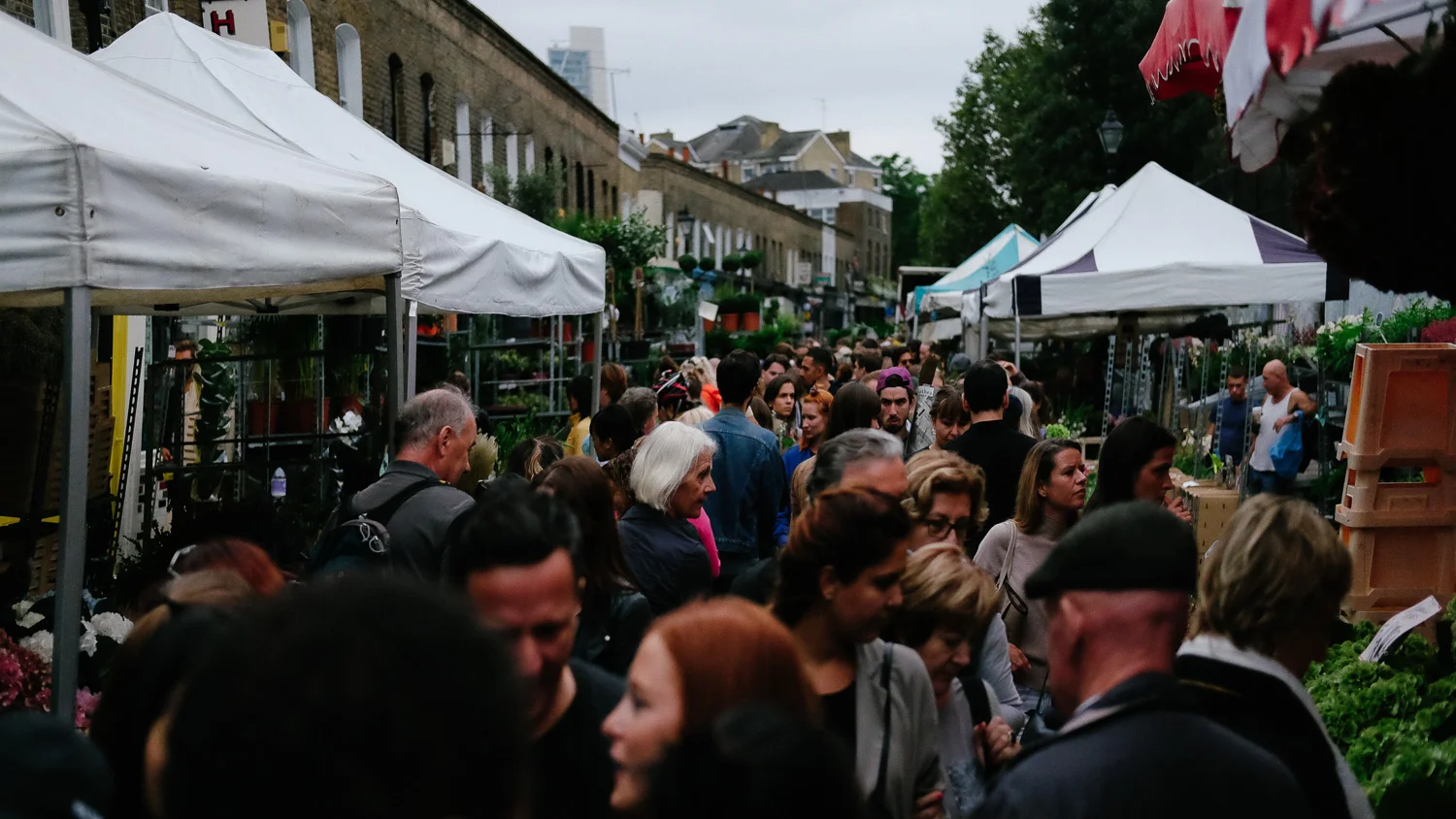The Columbia Road Flower Market on a Sunday