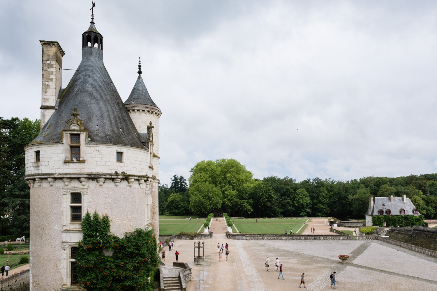 View of the tower, Château de Chenonceau - Travel photography and guide by © Natasha Lequepeys for "And Then I Met Yoko". #loirevalley #france #travelguide #travelphotography #valdeloire