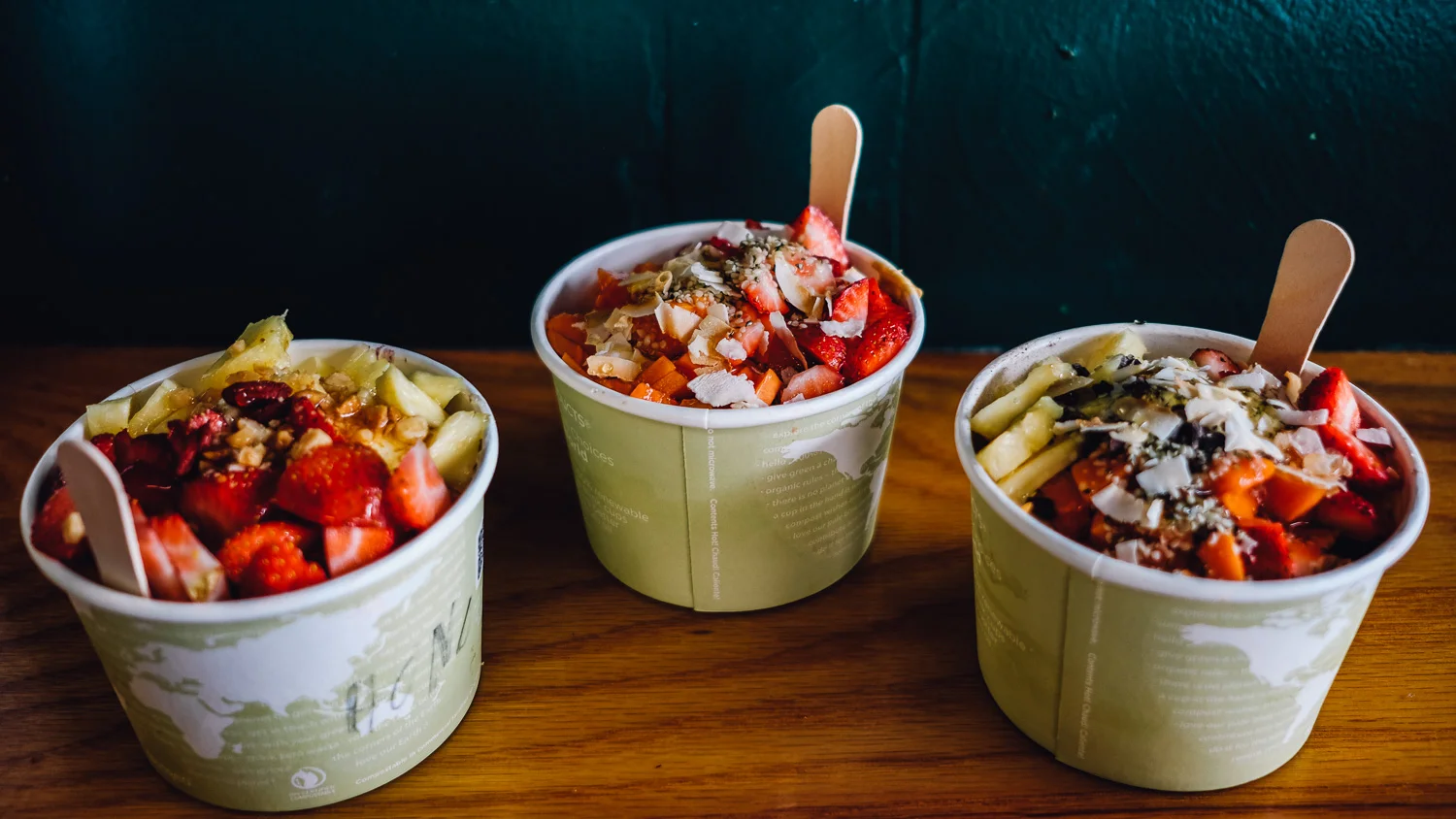 Acai bowls at The Farmacy Health Bar