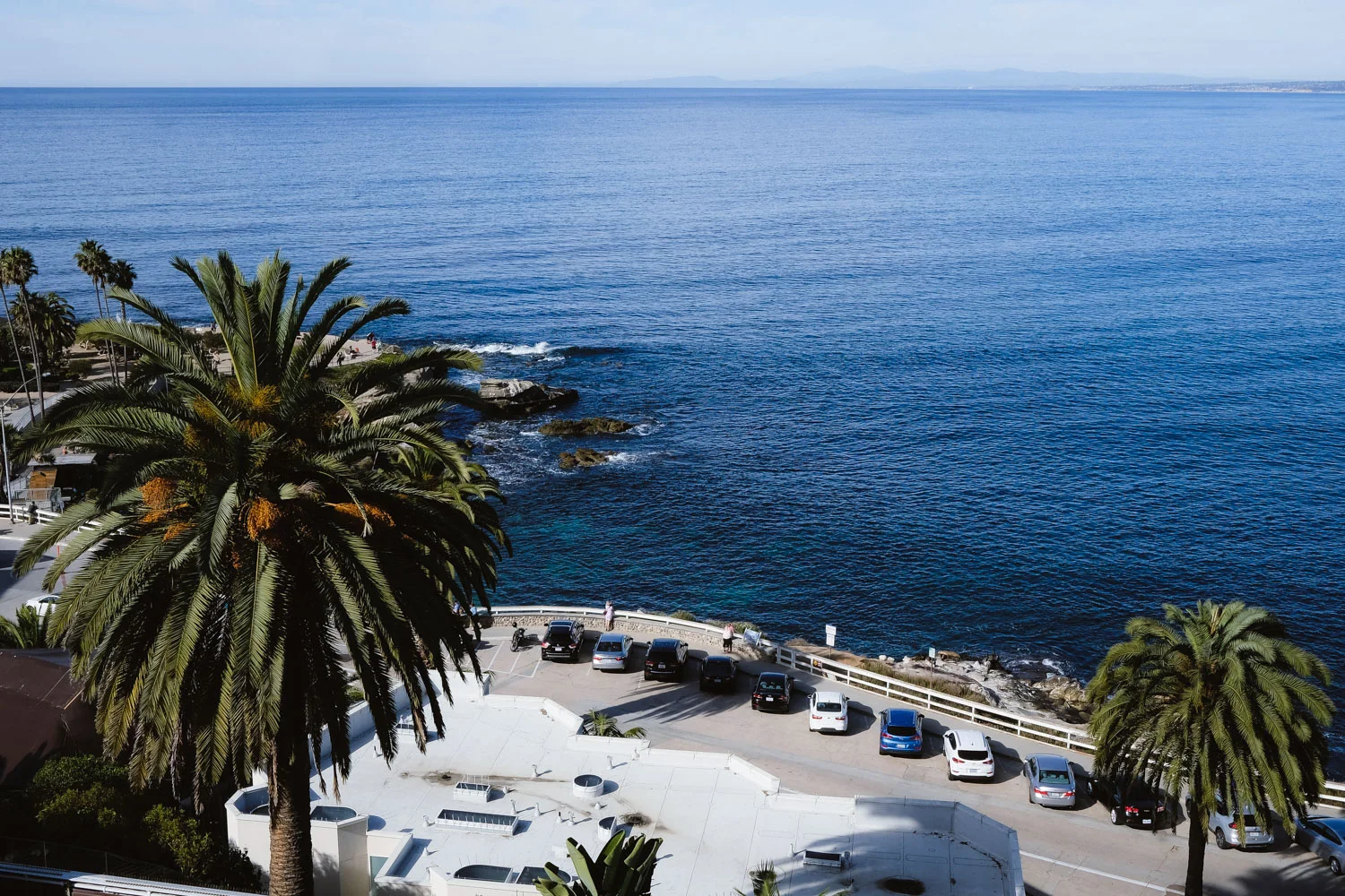 The view from George's at the Cove restaurant