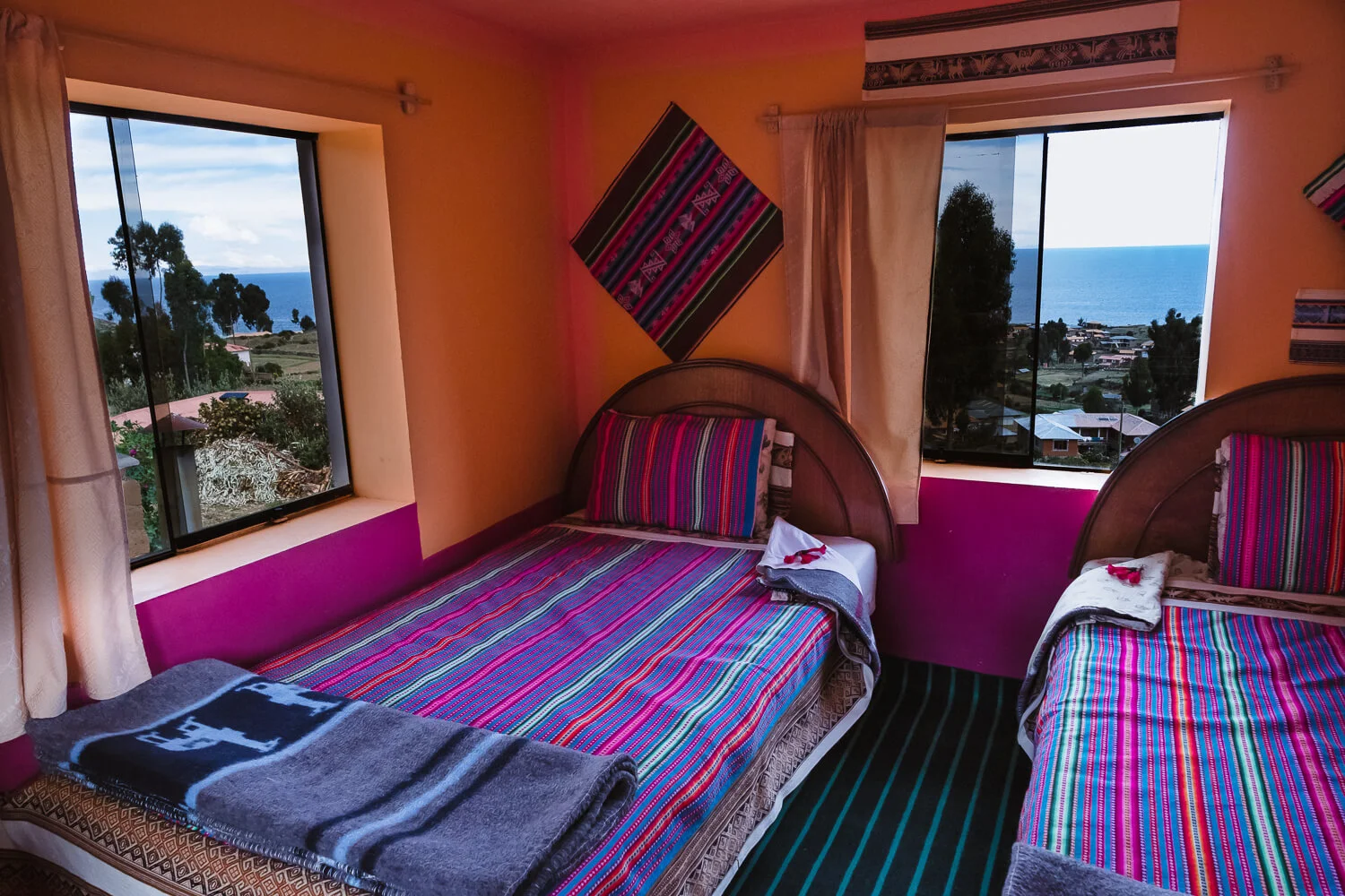 Amantani homestay rooms, with a view of the water. Travel photography and guide by © Natasha Lequepeys for "And Then I Met Yoko". #peru #laketiticaca #amantani #taquile #homestay #culturalexperience #photoblog #travelblog #travelphotography #fujifilm #travel #travelperu #southamerica #allwaystravel #laketiticacaitinerary #puno #uros #floatingislands #pachamama #pachatata