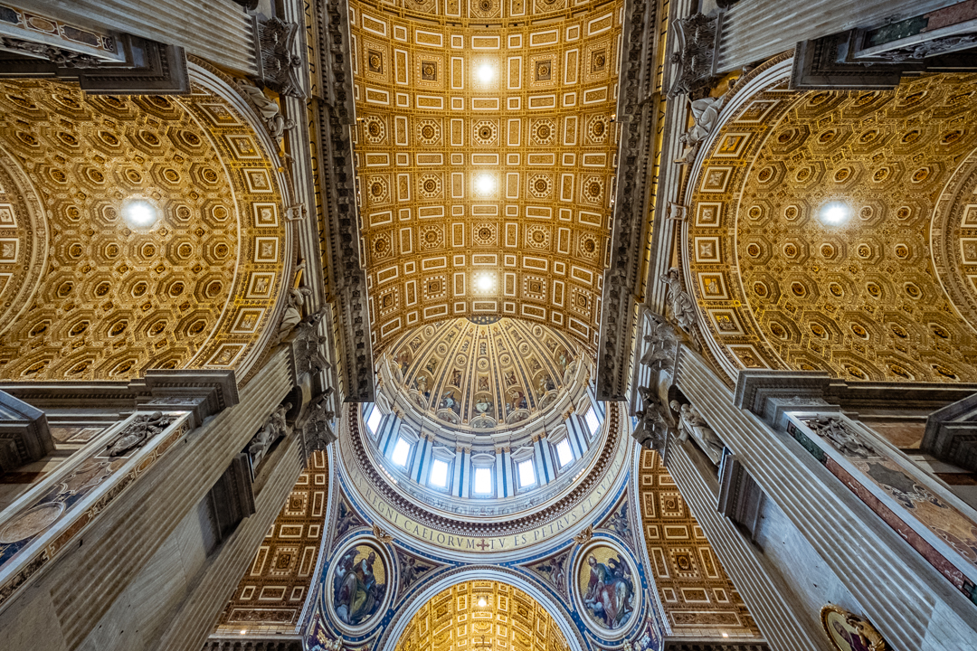 Inside St. Peter's Basilica, The Vatican. Travel photography and guide by © Natasha Lequepeys for "And Then I Met Yoko"