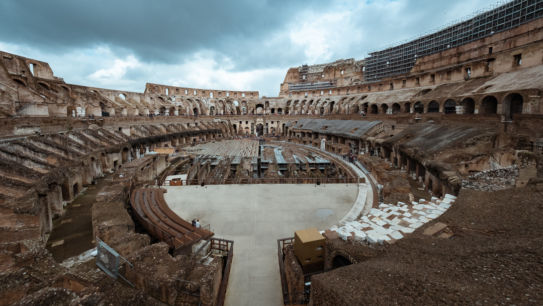 Inside the Colosseum, Rome. Travel photography and guide by © Natasha Lequepeys for "And Then I Met Yoko"