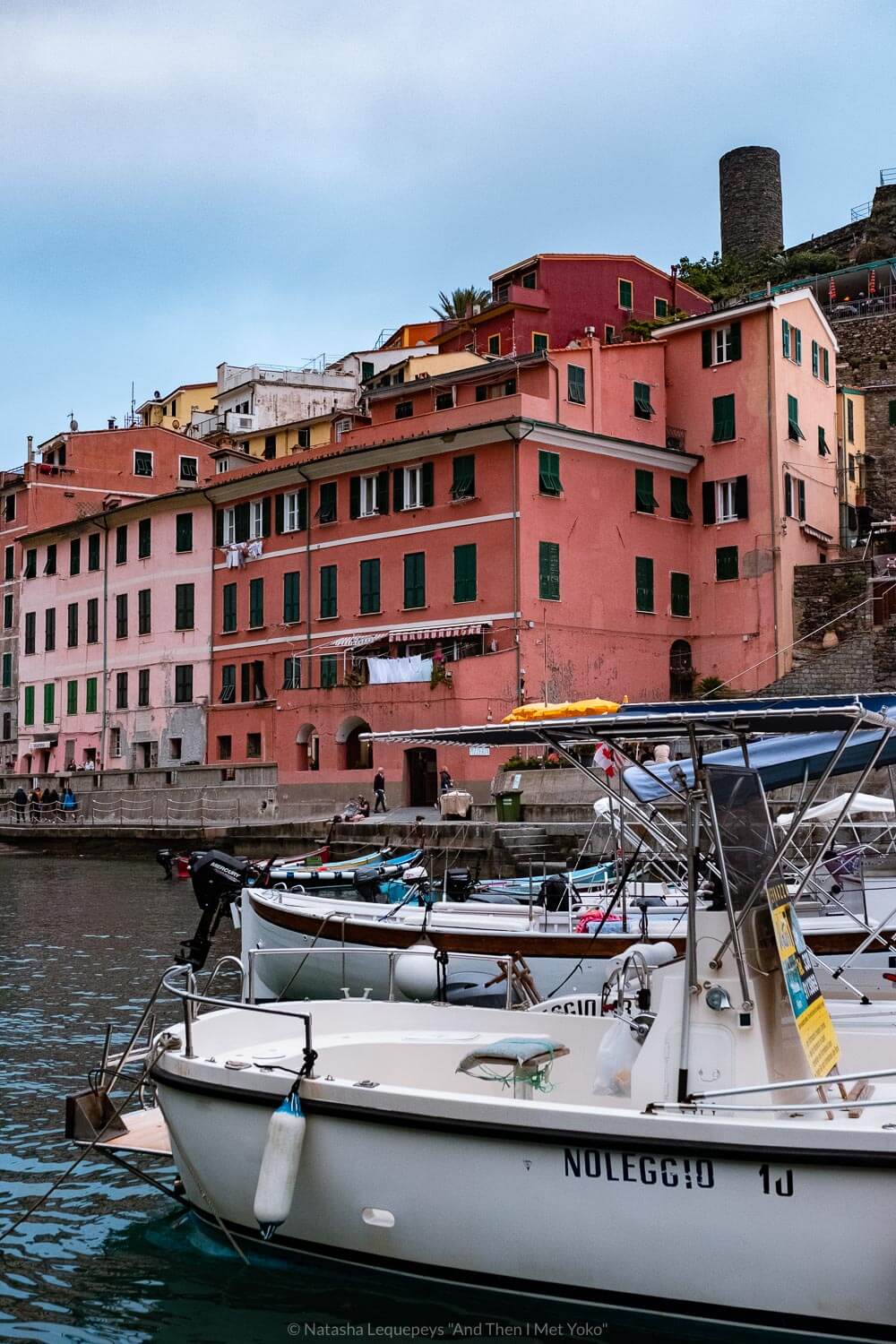 Boats at Vernazza, Cinque Terre. Travel photography and guide by © Natasha Lequepeys for "And Then I Met Yoko". #cinqueterre #italy #travelphotography