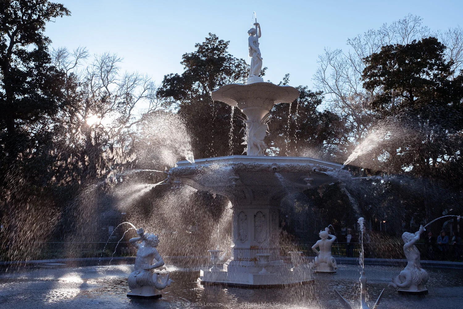 Fountain in Forsyth Park. Travel photography and guide by © Natasha Lequepeys for "And Then I Met Yoko". #savannah #usa #travelguide #travelblog