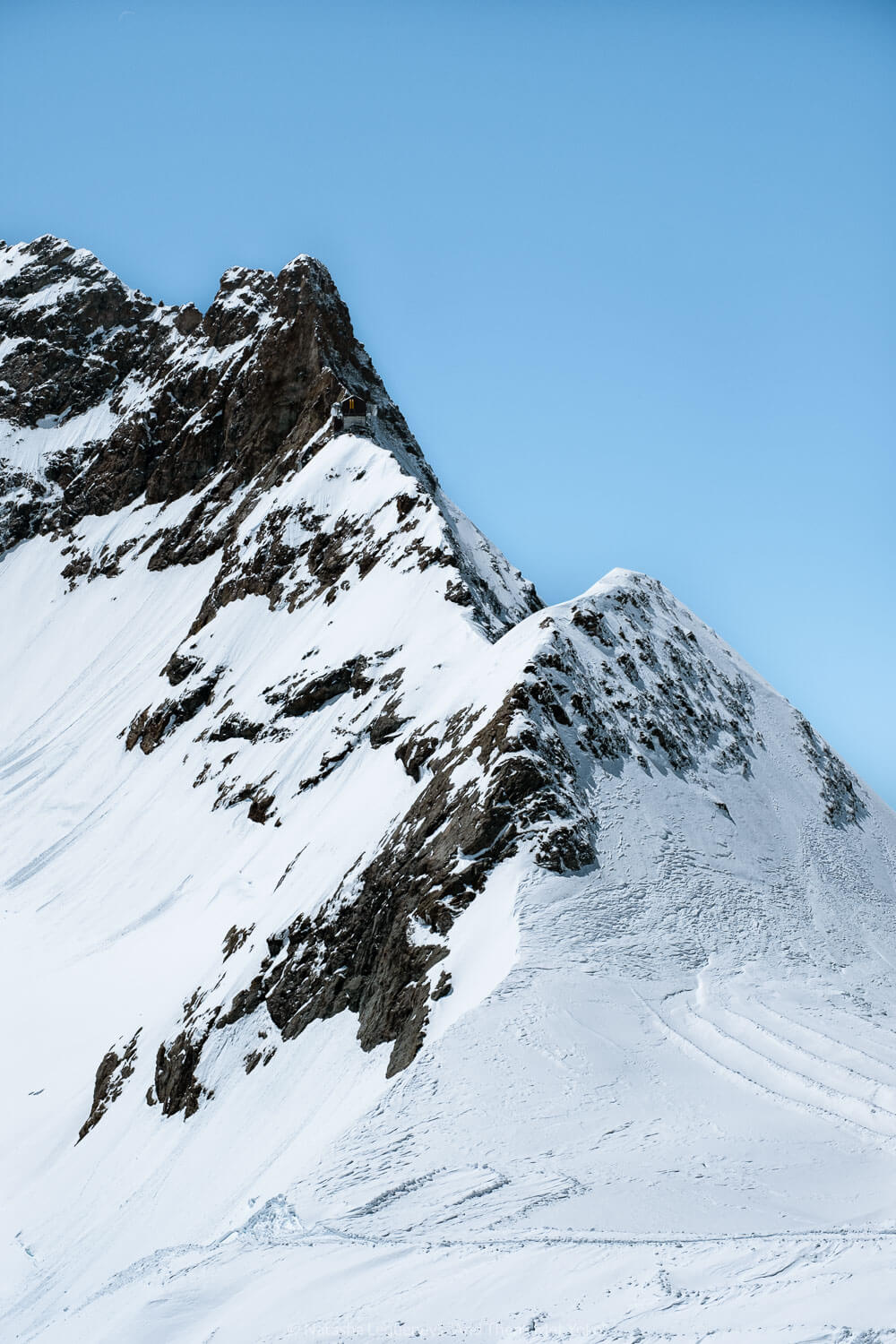 Jungfrau from Jungfraujoch, Switzerland. Travel photography and guide by © Natasha Lequepeys for "And Then I Met Yoko". #wengen #switzerland #jungfrau #travelphotography #fujifilm