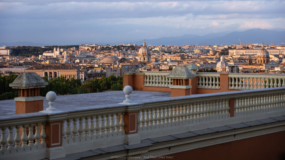 A view of Rome from above. Travel photography and guide by © Natasha Lequepeys for "And Then I Met Yoko". #rome #italy #travelblog #travelphotography