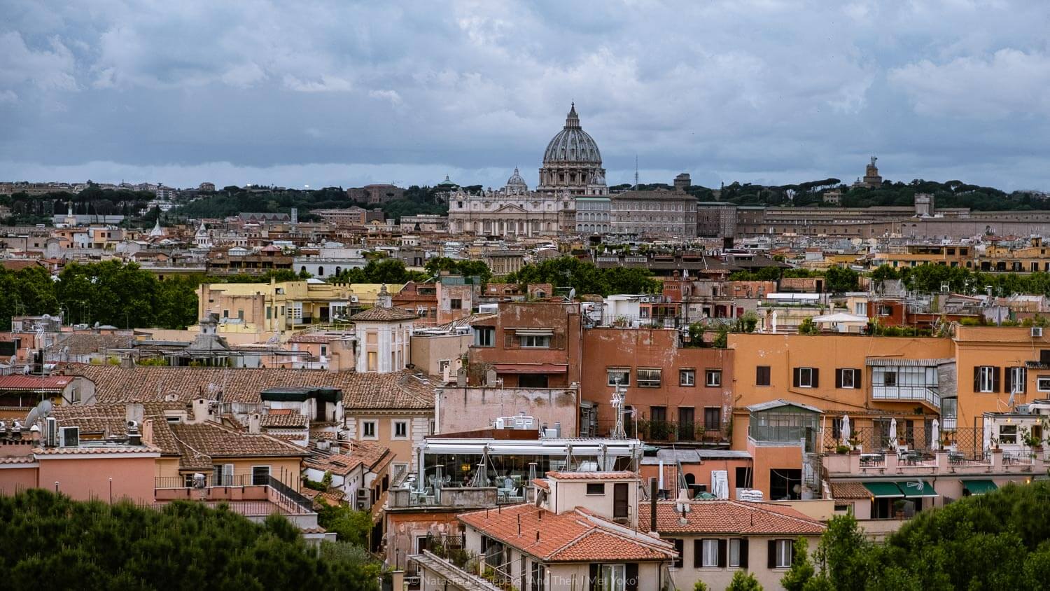 Views of Rome from Terrazza Viale. Travel photography and guide by © Natasha Lequepeys for "And Then I Met Yoko". #rome #italy #travelblog #travelphotography