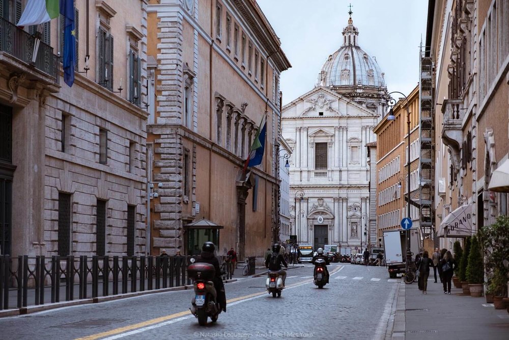 The streets of Rome. Travel photography and guide by © Natasha Lequepeys for "And Then I Met Yoko". #rome #italy #travelblog #travelphotography