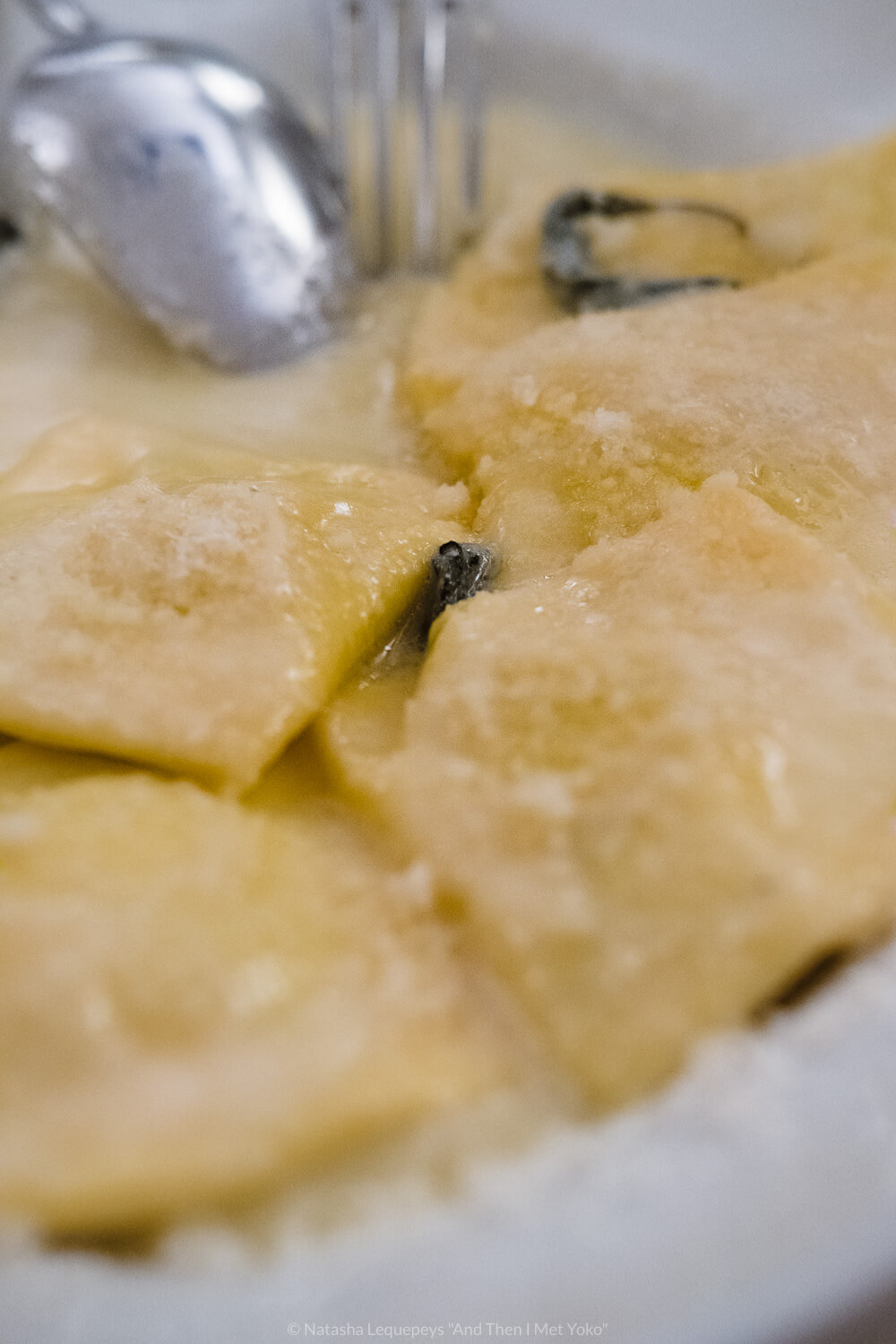 Butter and sage ravioli