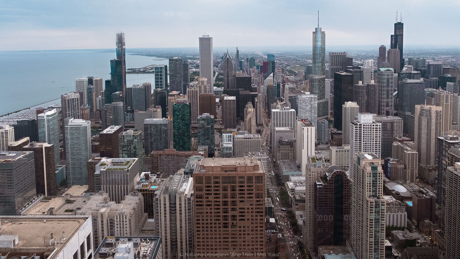 Views from 360 Chicago Observation Deck, Chicago, USA. Travel photography and guide by © Natasha Lequepeys for "And Then I Met Yoko". #chicago #usa #travelblog #travelphotography