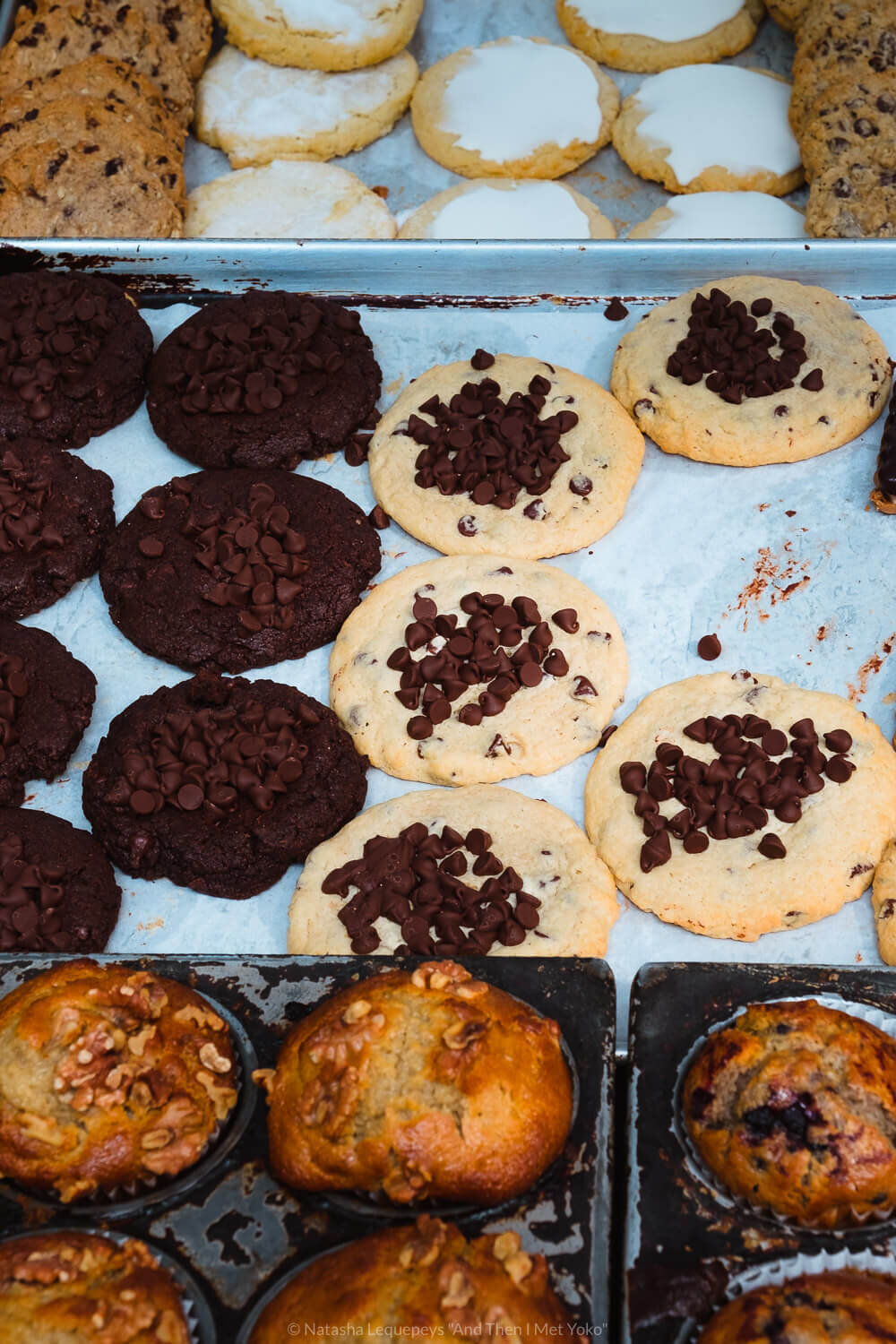 Baked goods at the Logan Street Farmers Market, Chicago, USA. Travel photography and guide by © Natasha Lequepeys for "And Then I Met Yoko". #chicago #usa #travelblog #travelphotography