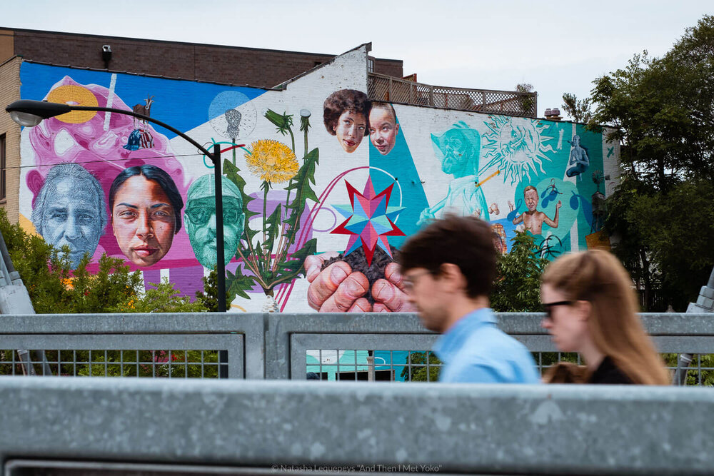 Street art on the 606 walking path, Chicago, USA. Travel photography and guide by © Natasha Lequepeys for "And Then I Met Yoko". #chicago #usa #travelblog #travelphotography