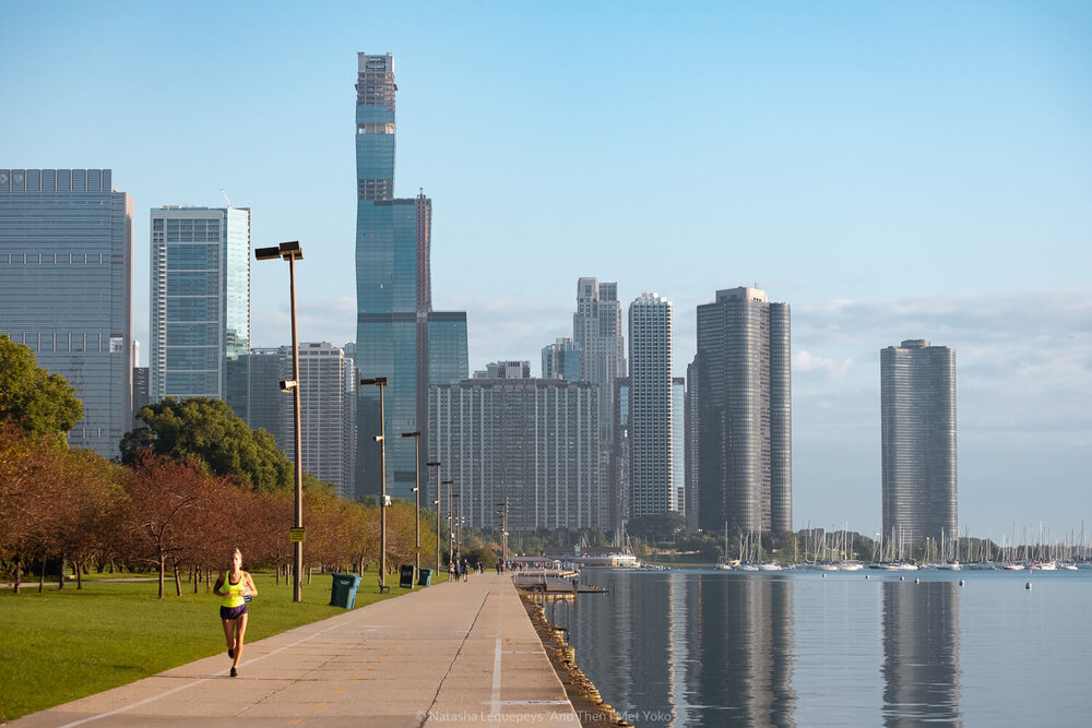 The Lakefront trail in Chicago, USA. Travel photography and guide by © Natasha Lequepeys for "And Then I Met Yoko". #chicago #usa #travelblog #travelphotography