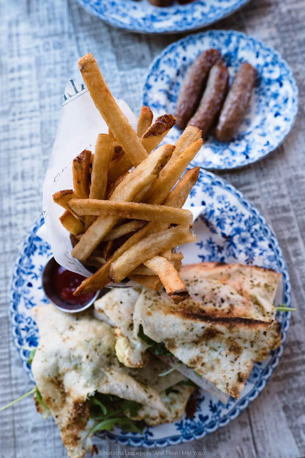 halloumi and cauliflower wrap, The Allis Chicago, USA. Travel photography and guide by © Natasha Lequepeys for "And Then I Met Yoko". #chicago #usa #travelblog #travelphotography