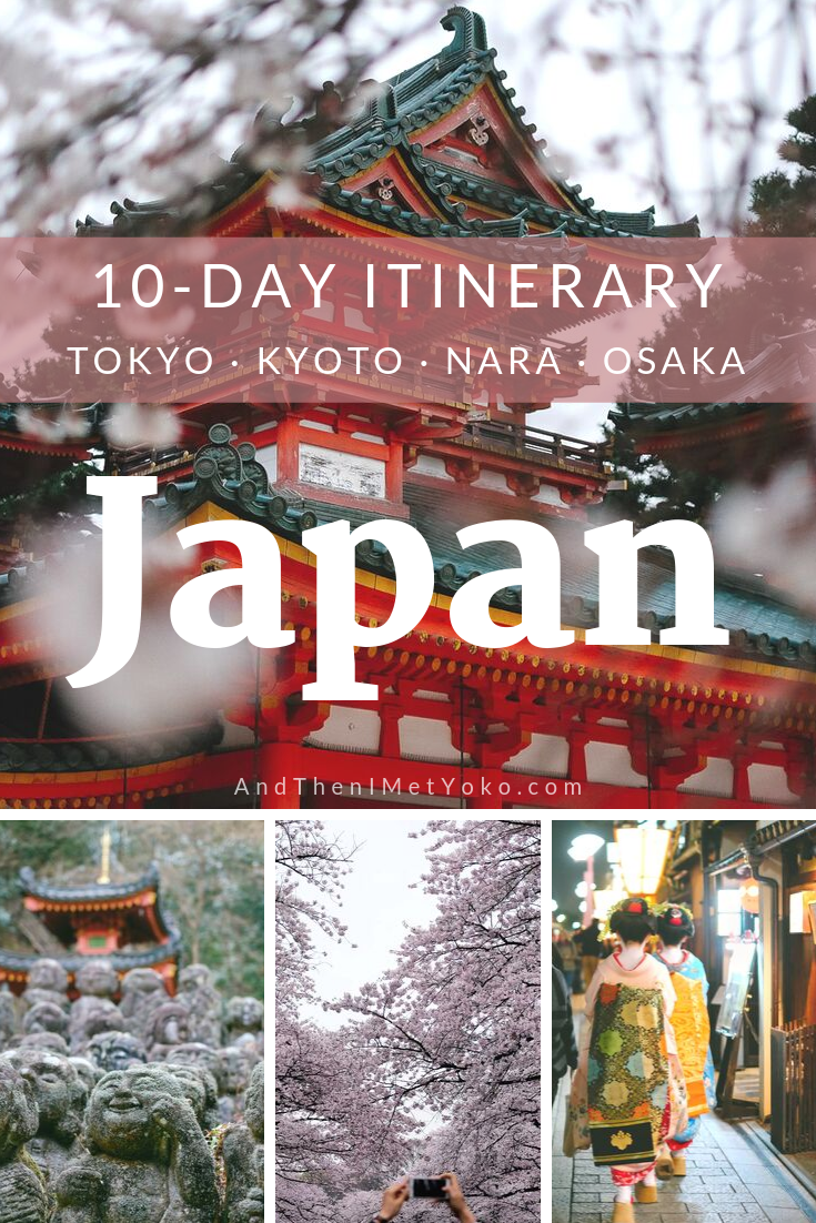 kyoto and tokyo travel itinerary