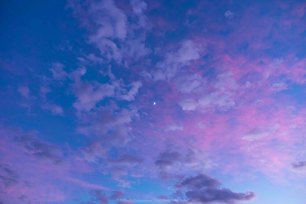 Sky after sunset - Death Valley, California. Travel photography and guide by © Natasha Lequepeys for "And Then I Met Yoko". #deathvalley #nationalpark #travelblog #travelphotography