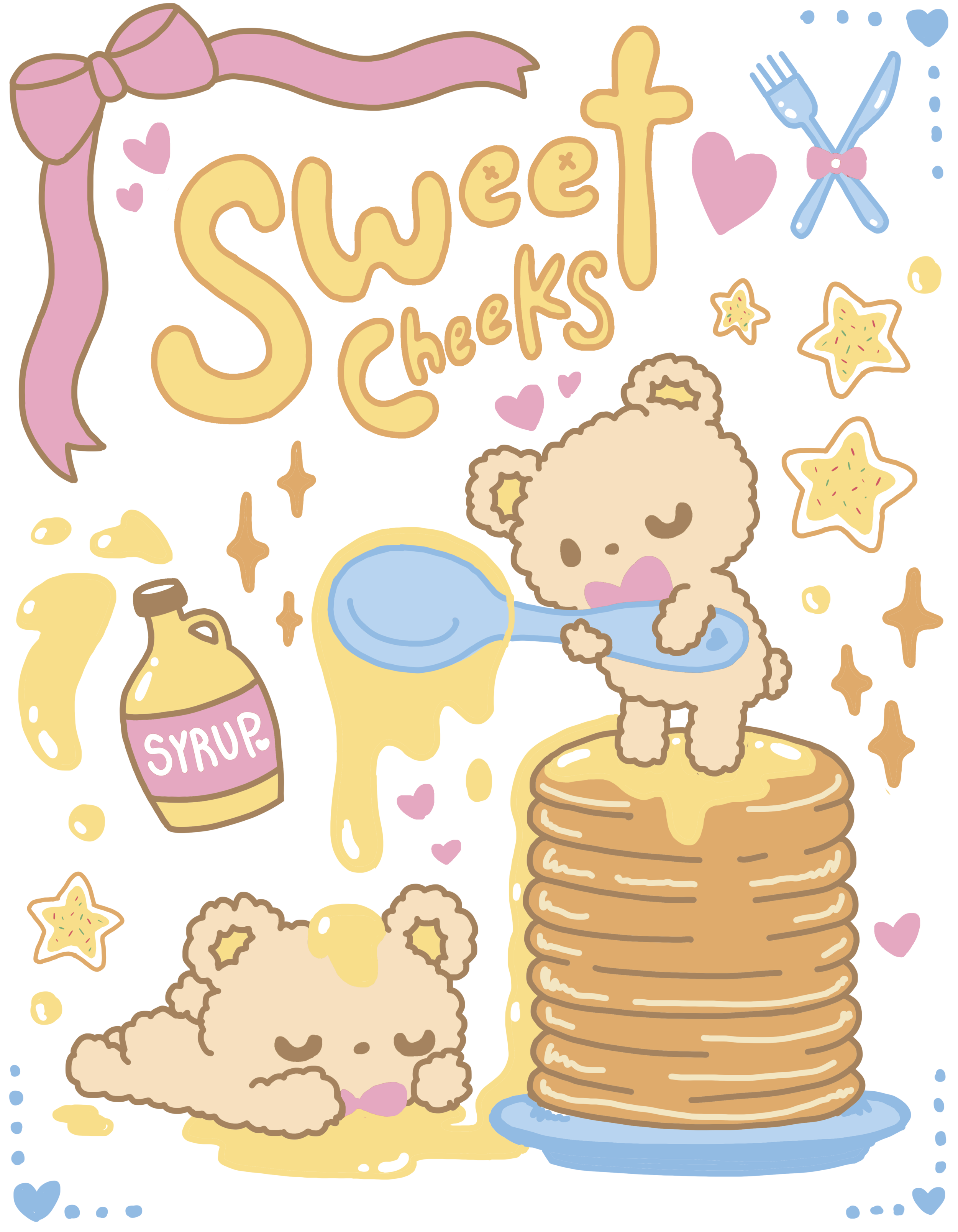 Sweet Cheeks Illustration