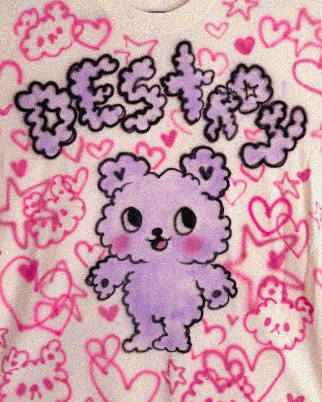 Destroy Hand Painted Airbrush Shirt