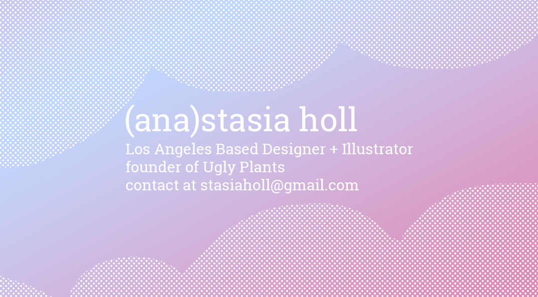 anastasia holl, graphic designer and illustrator