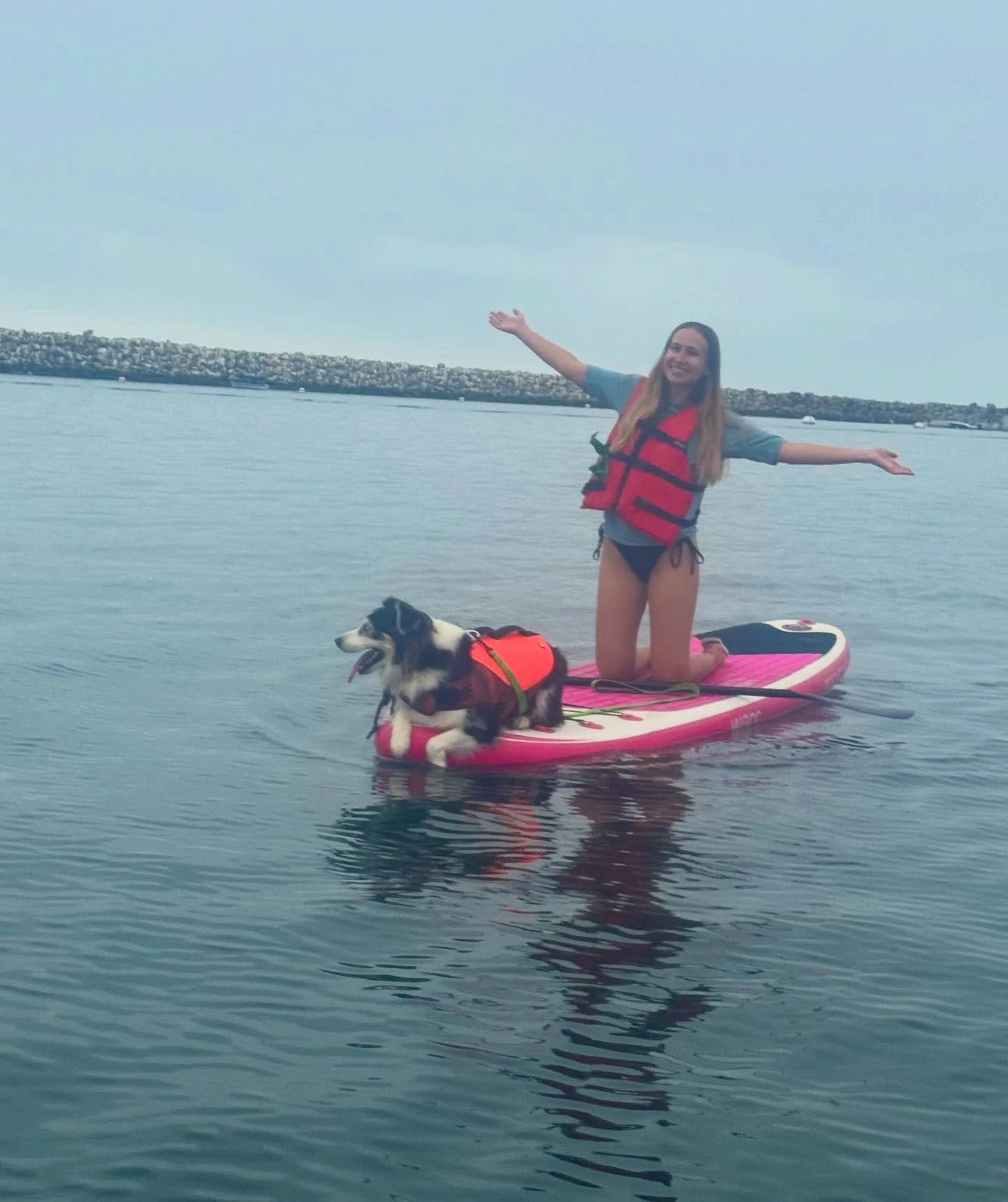 whatsupdog 😎🌊

Our first voyage in 2 years! We only lasted ~20 minutes on the water but it was eventful 😌 A nice lady offered to take our photo in the parking lot, I think this was Charlie&rsquo;s first time hearing sea lions bark, and he doesn&rs