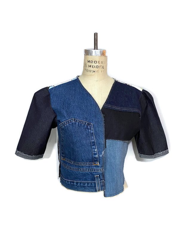 Denim Cropped Jacket