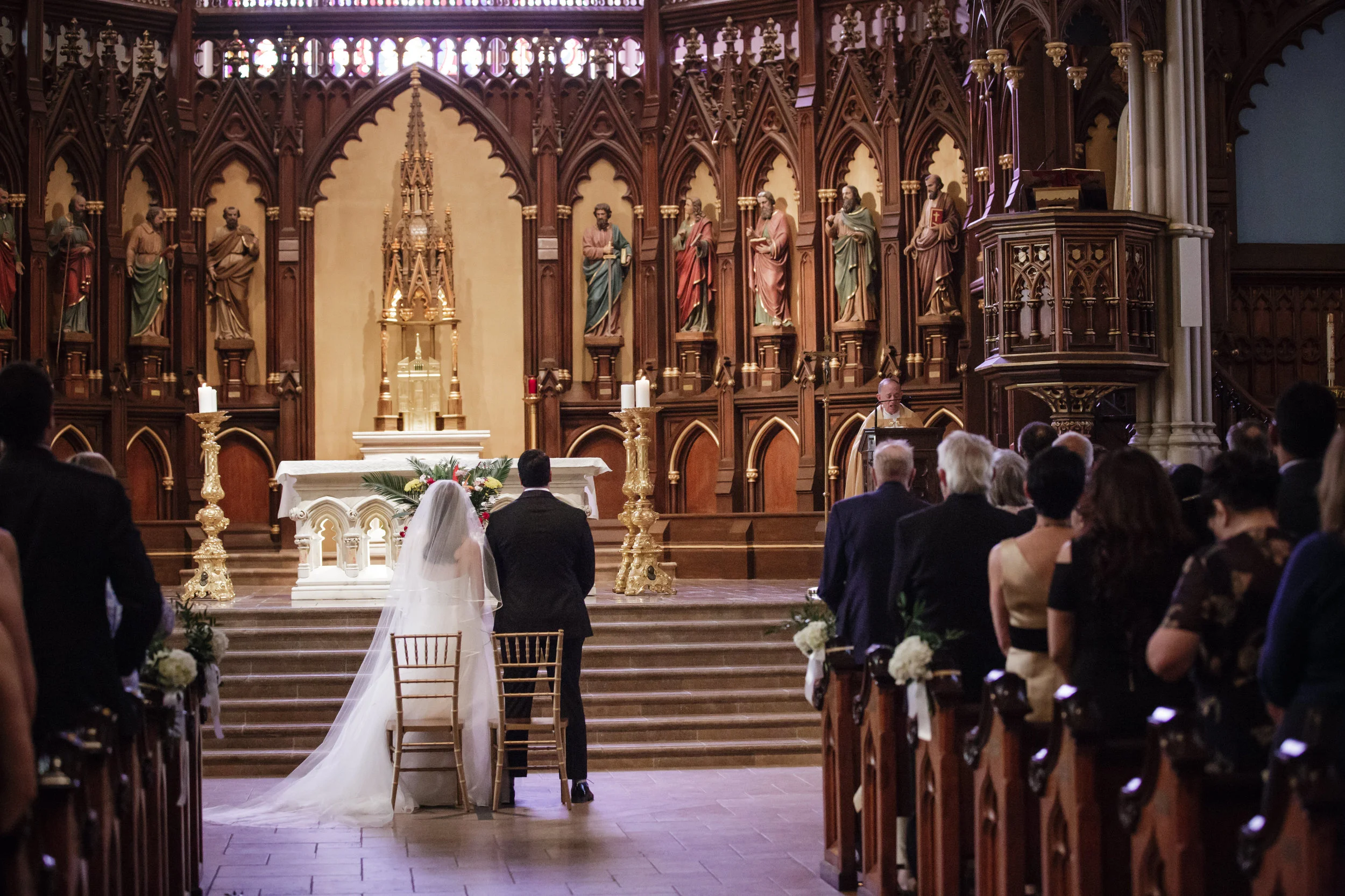 Tribeca Rooftop Wedding, Manhattan NYC, Old St Patrick's Cathedral