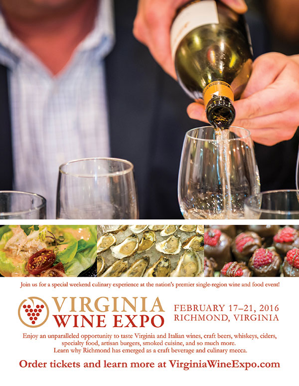 Virginia Wine Expo Print Ad Graphic Design