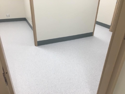 Commercial Resilient flooring at commercial building
