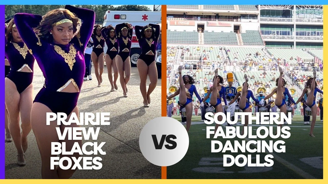 Southern University Fabulous Dancing Dolls vs the Prairie View A&amp;M University Black Foxes