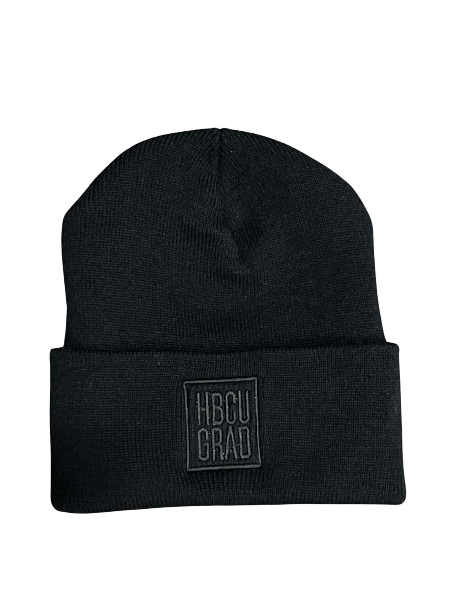 Black/Black Box Logo Beanie