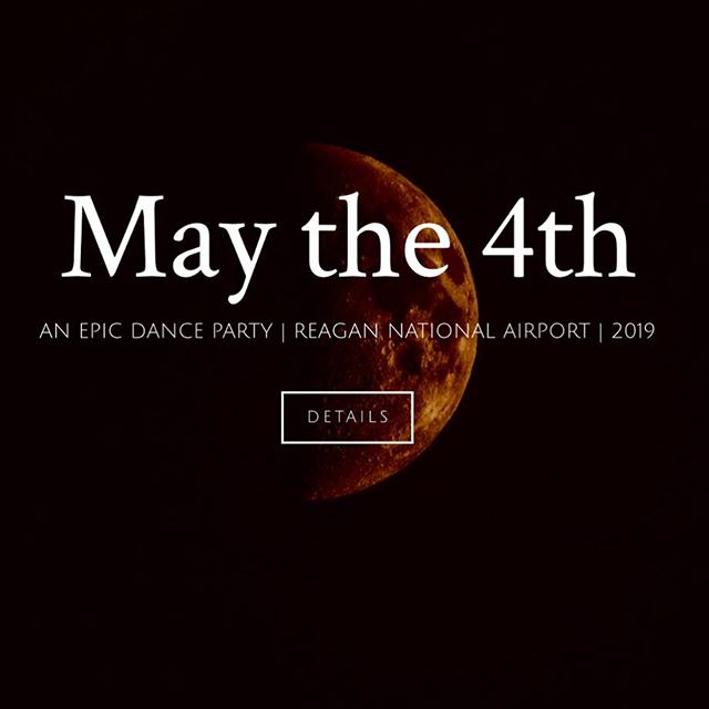 I am beyond thrilled to announce my next big event! May the 4th DC, an outer space dance party at Reagan National Airport. We are transforming the Terminal A Historic Lobby into a spaceship inspired cosmic party like you&rsquo;ve never seen! 
Featuri