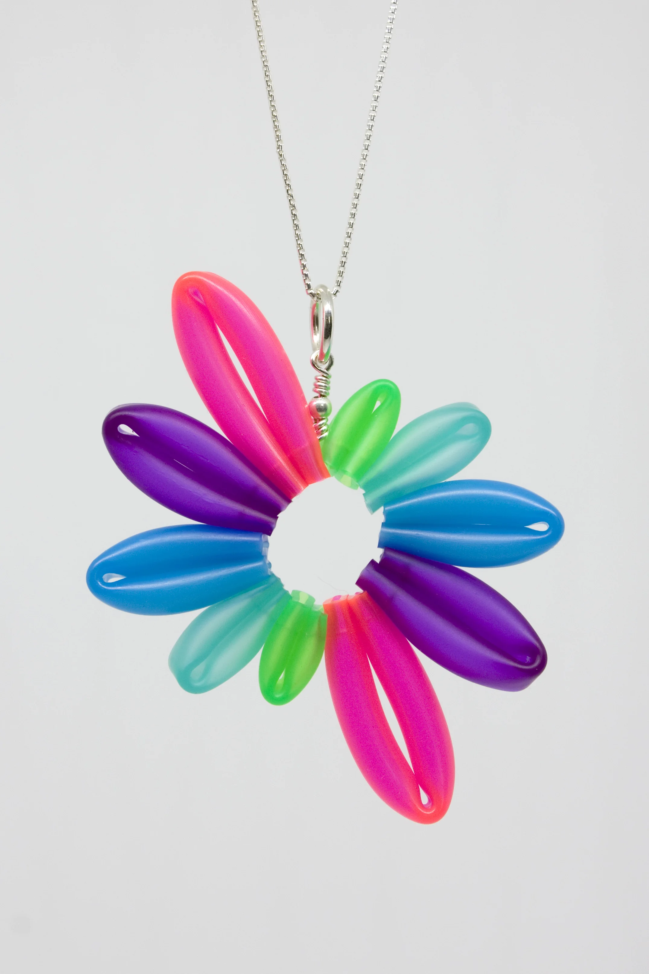 Week 28 - silicone tube, lasercut acrylic, sterling silver