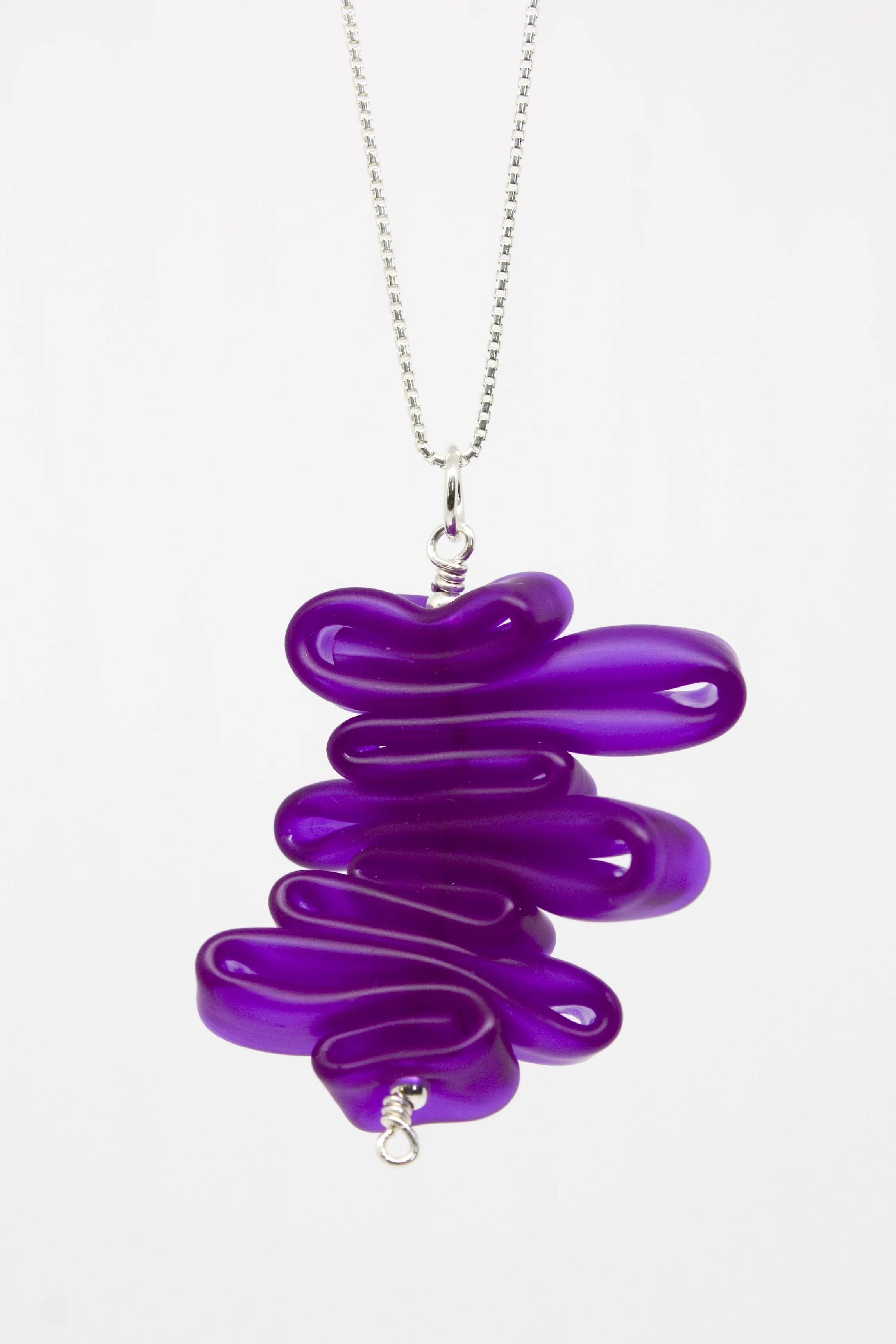 Week 39 - silicone tube, lasercut acrylic, sterling silver