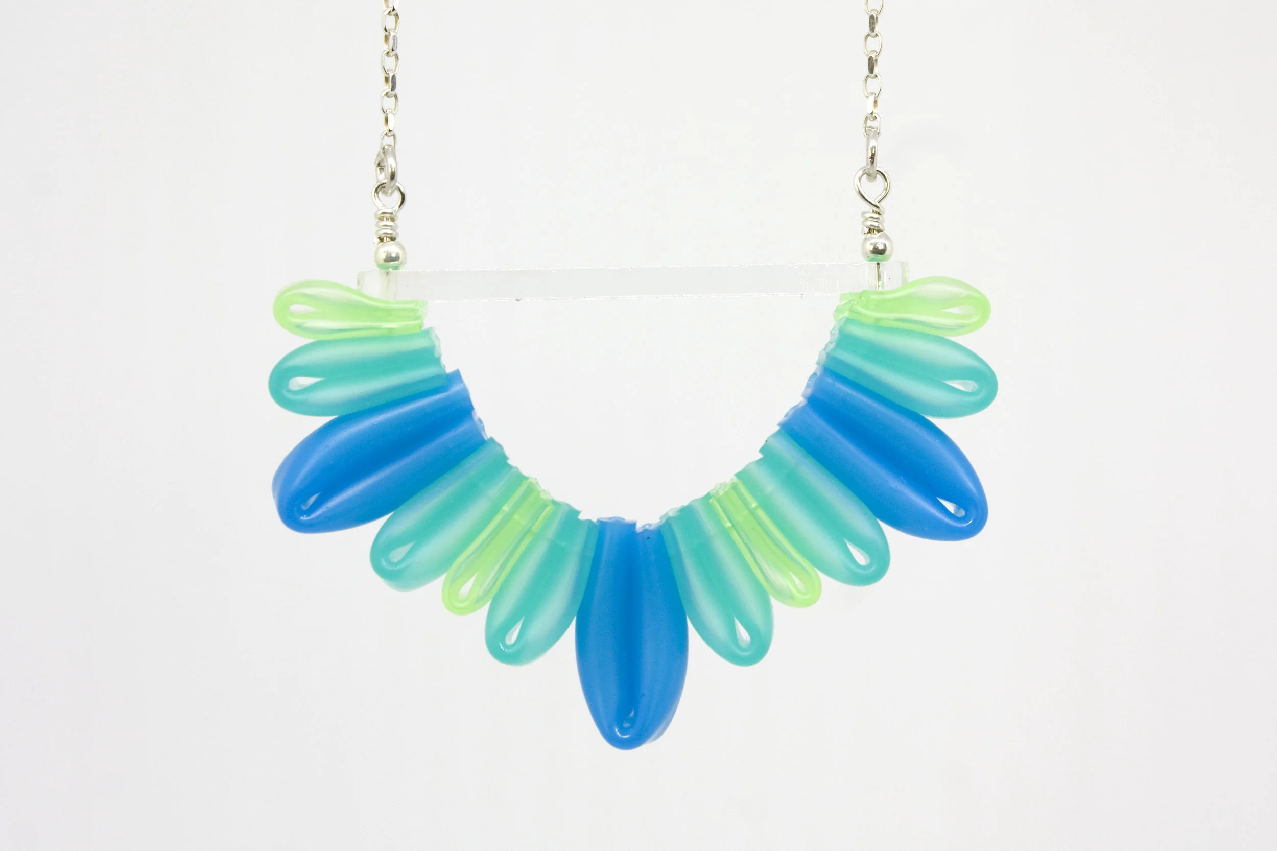 Week 44 - silicone tube, lasercut acrylic, sterling silver