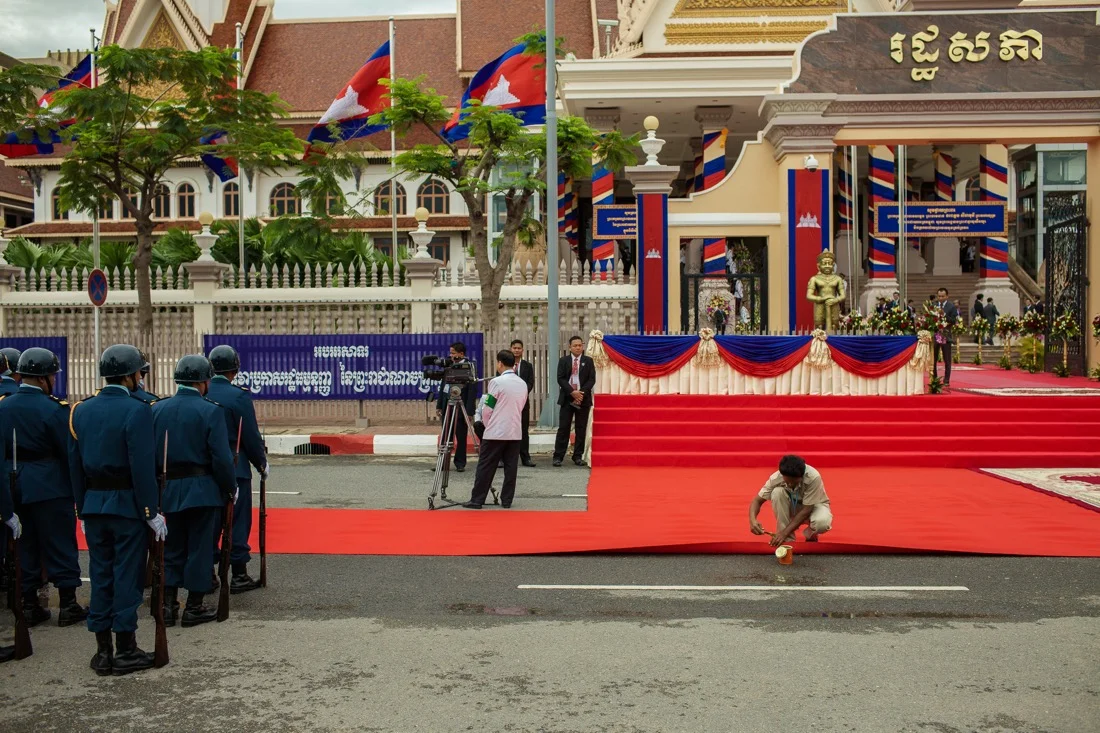 Opening ceremony of the Cambodian National Assembly.