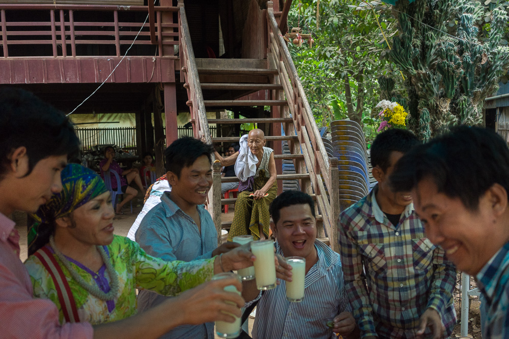 March 16, 2014 - Phnom Penh. Champa during the 80th birthday party that her lesbian friends organized for their mother in the outskirts of Phnom Penh. © Thomas Cristofoletti