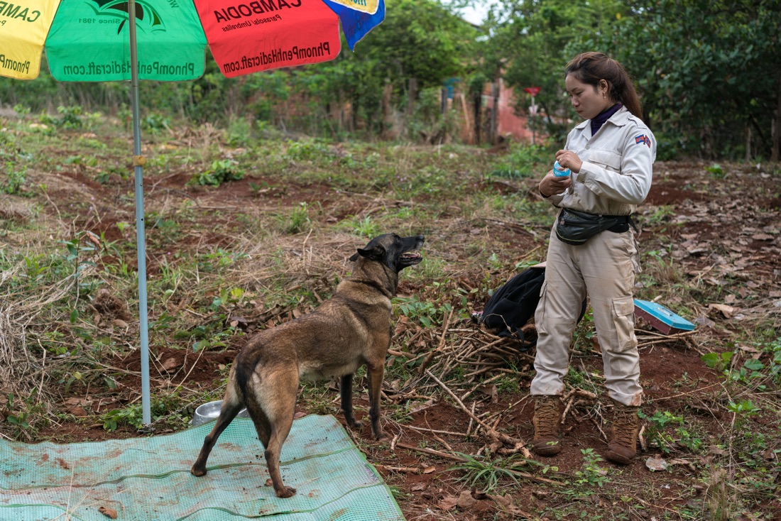 NPA's female UXO clearing team