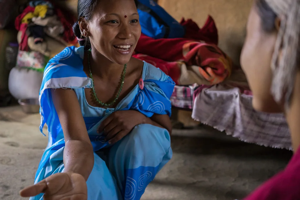 Jharana Kumari Tharu - female community health volunteer in Bina