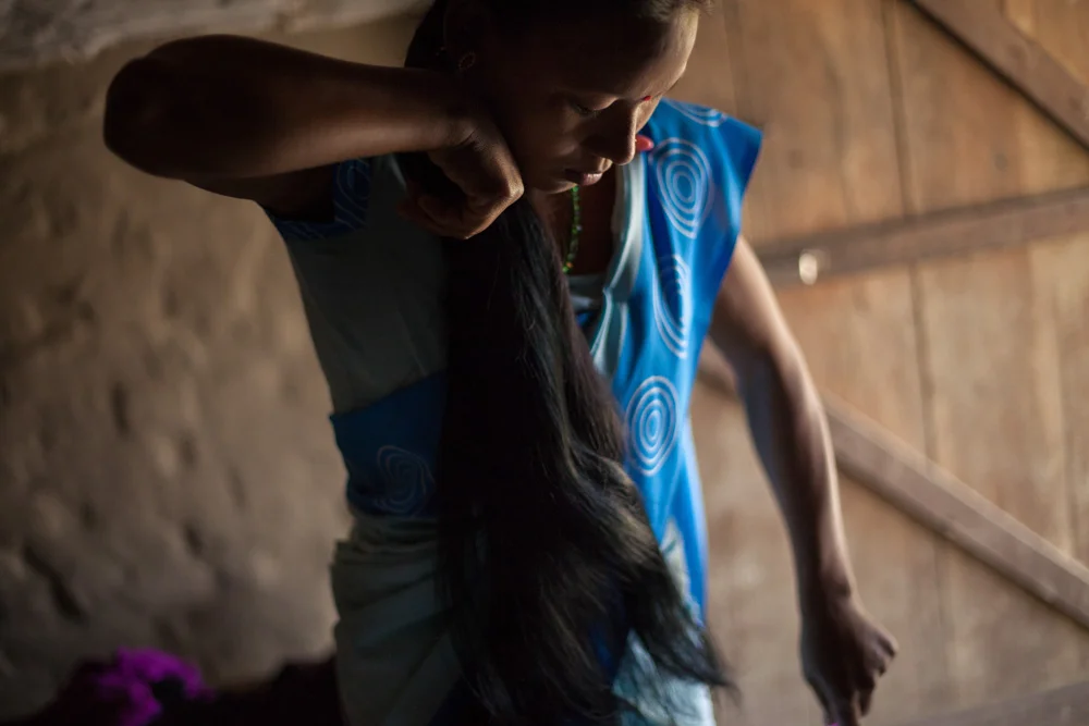 Jharana Kumari Tharu - female community health volunteer in Bina