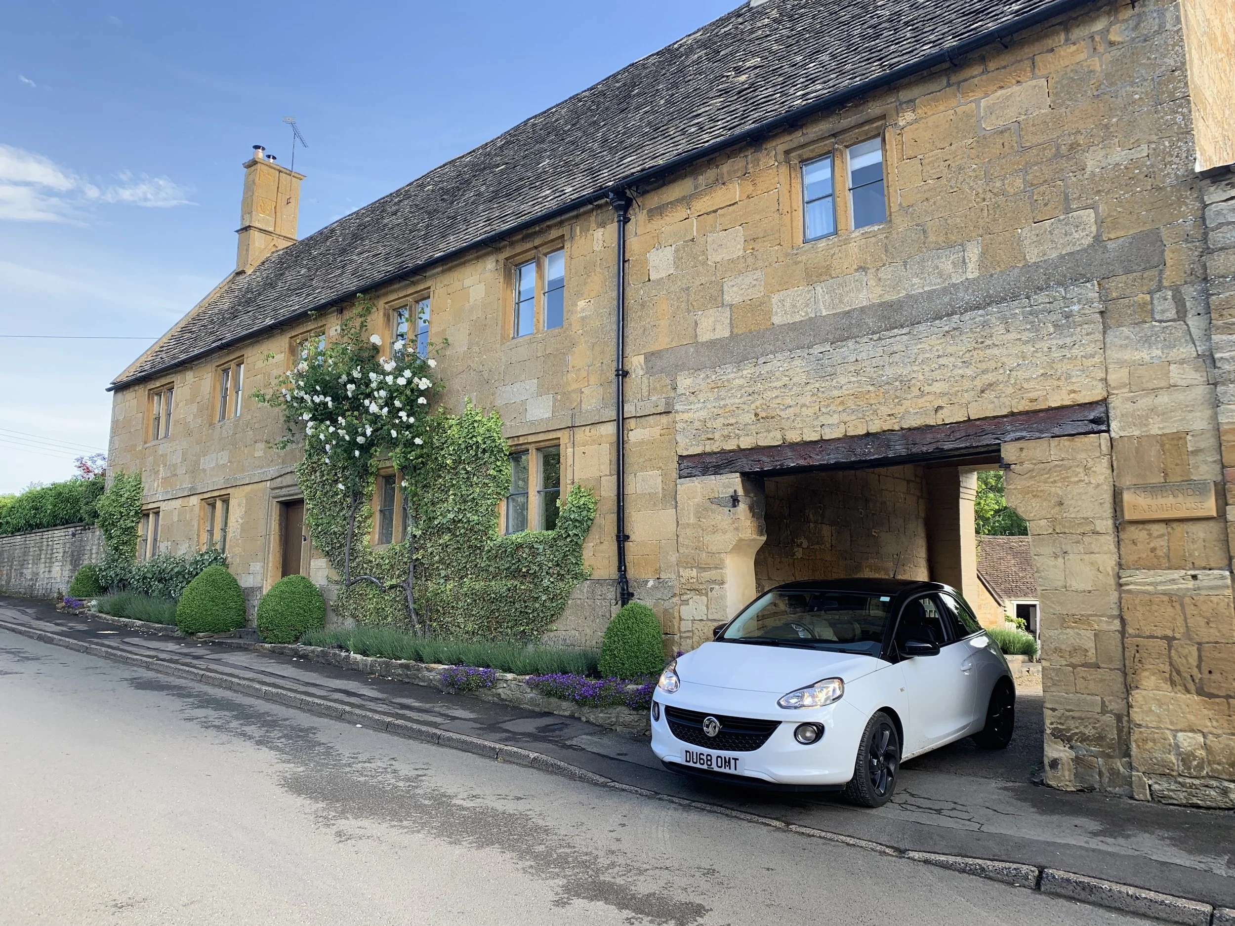 Leaving our AirBnB in the Cotswolds. We had a little apartment above this picturesque home. A perfect place to start off our vacation! And that’s our cute little bumper car. The miracle is that we made it our alive. Brock was a champ driving on the left side of the road. I had to work really hard at not scaring him to death with unwelcome teeth gritting and audible praying/grimacing as we hugged the left side of the road.
