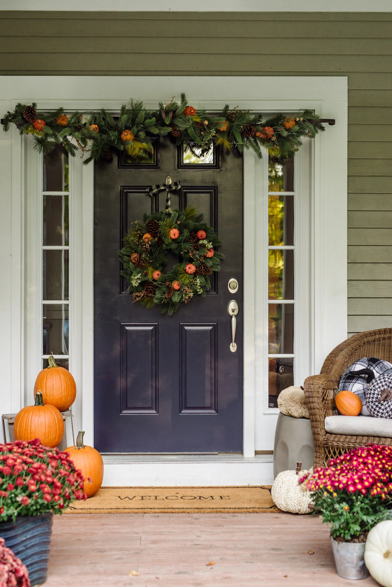 Front Door Autumn Decorating Ideas