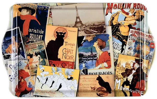 Patchwork Paris Mini Metal Tray