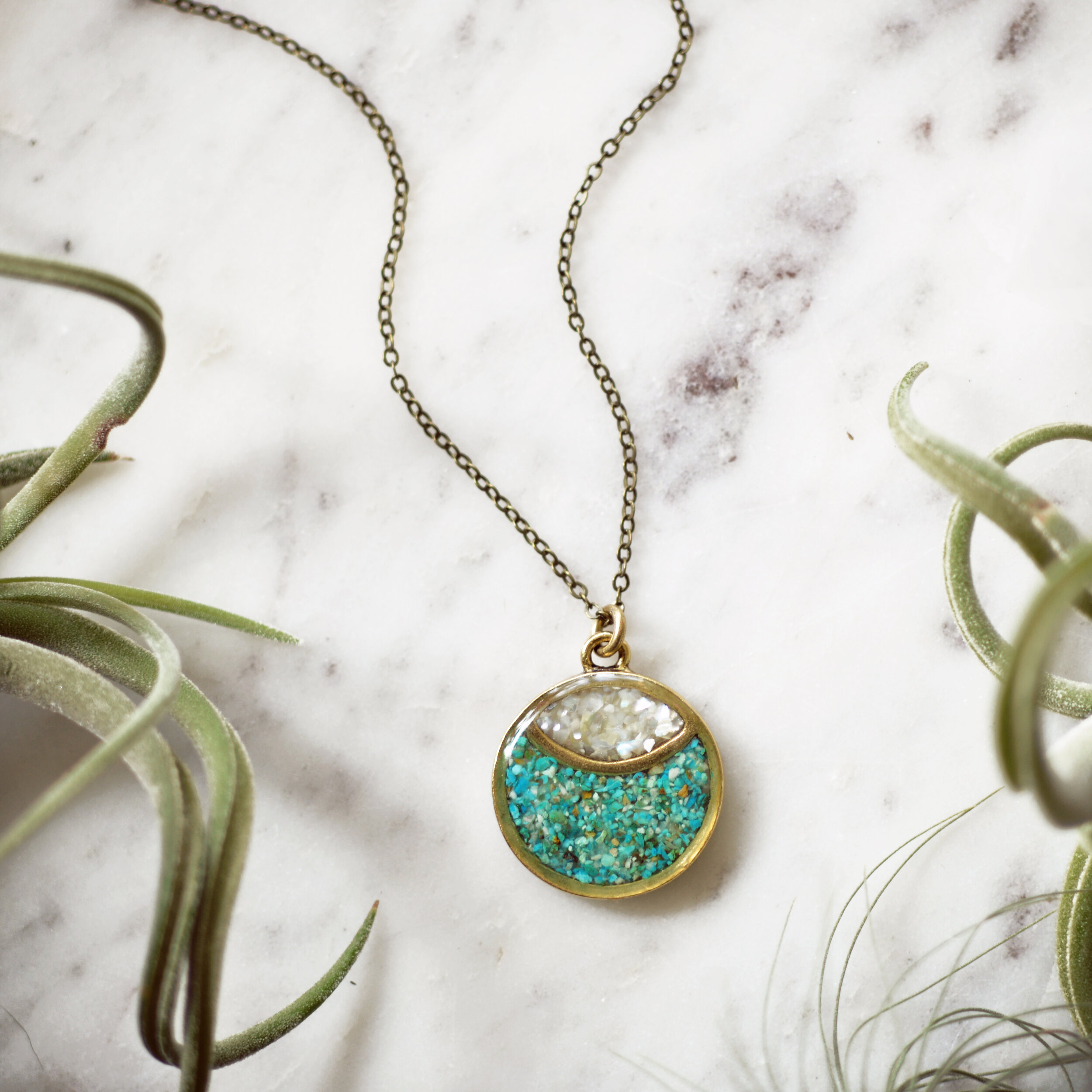 Marquise Moon Eye Necklace