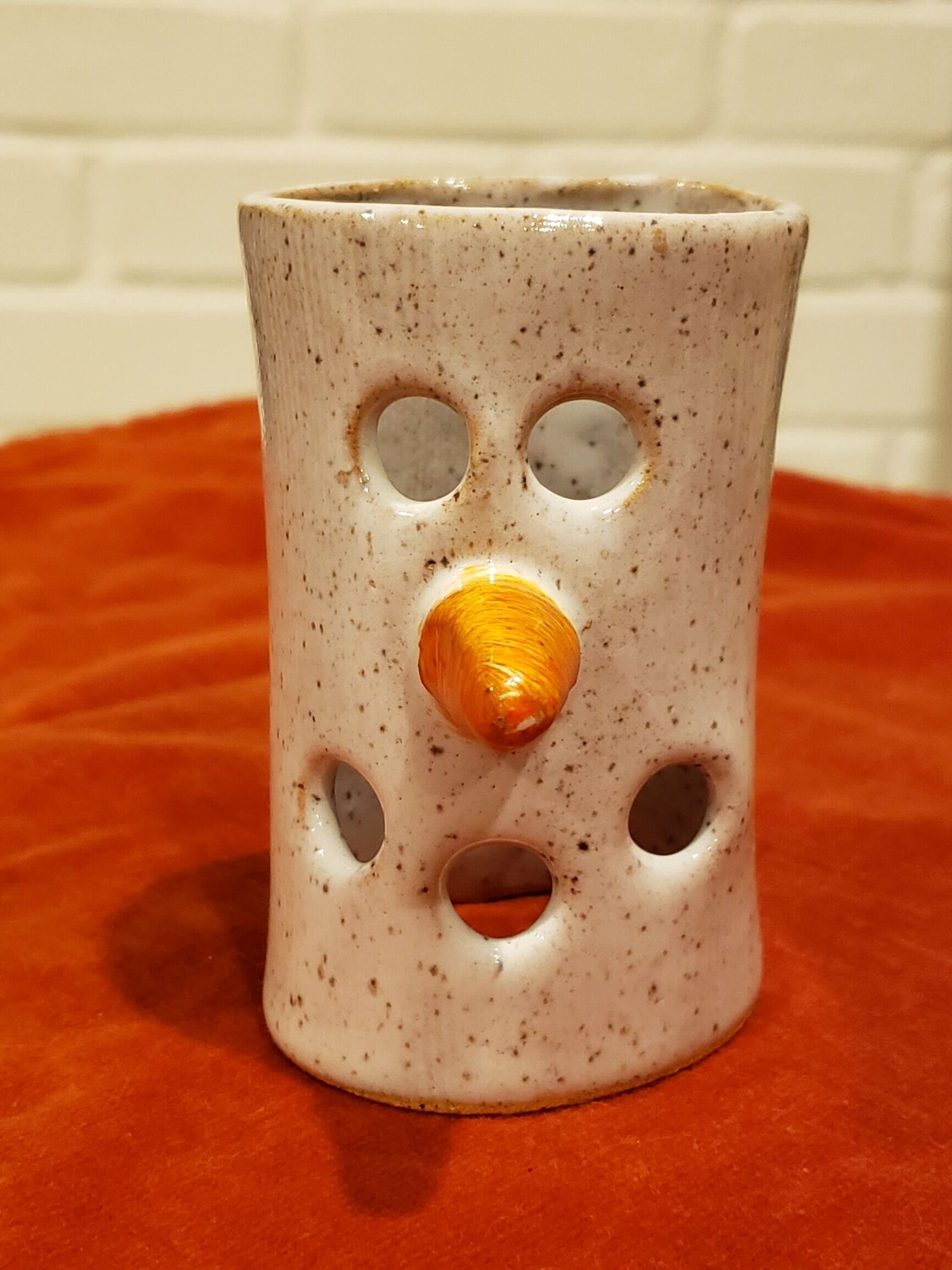 Snowman Candle Holders