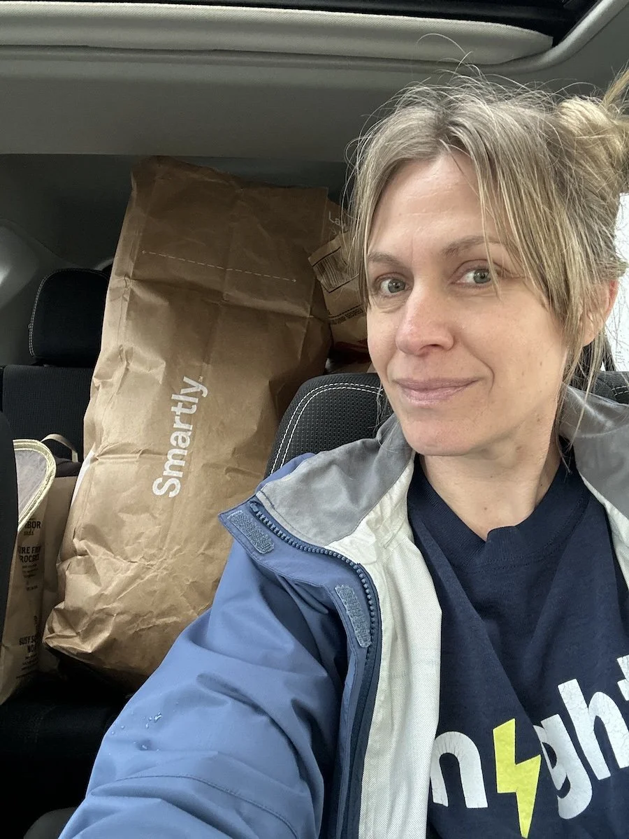 Driving donations to charity as part of home organizing services, giving items a new life.