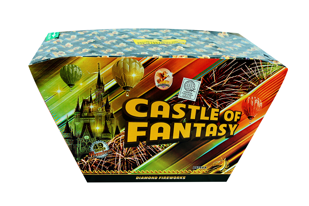 Castle of Fantasy49shots 1.2" Z Shaped assorted colors & effects Great for finale's! NEW!!!